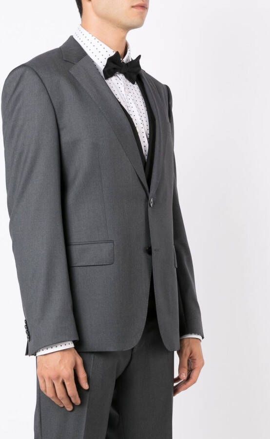 BOSS Blazer met enkele rij knopen Grijs