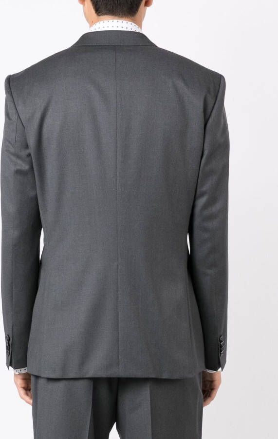 BOSS Blazer met enkele rij knopen Grijs