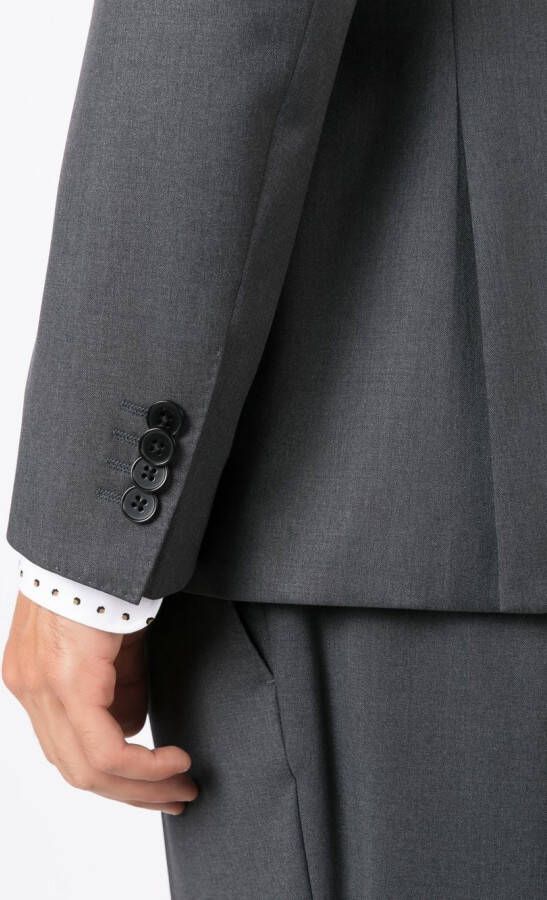 BOSS Blazer met enkele rij knopen Grijs