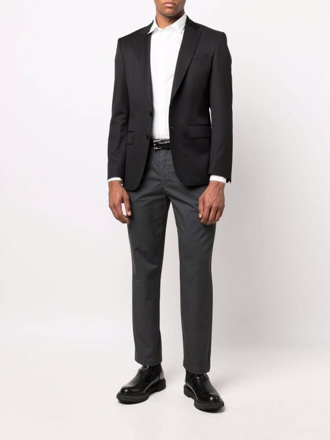 BOSS Blazer van scheerwol Zwart