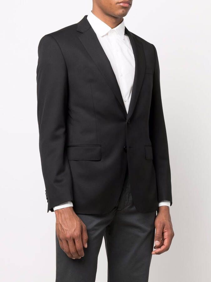 BOSS Blazer van scheerwol Zwart