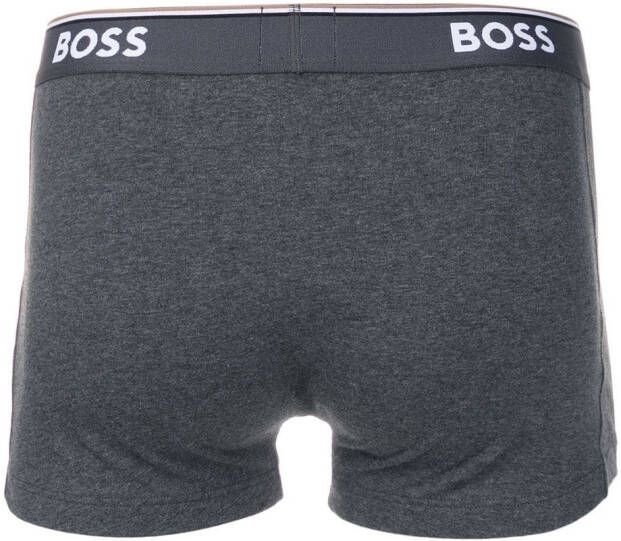 BOSS Boxershorts met logoband Grijs
