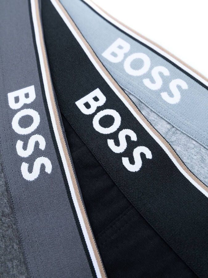 BOSS Boxershorts met logoband Grijs