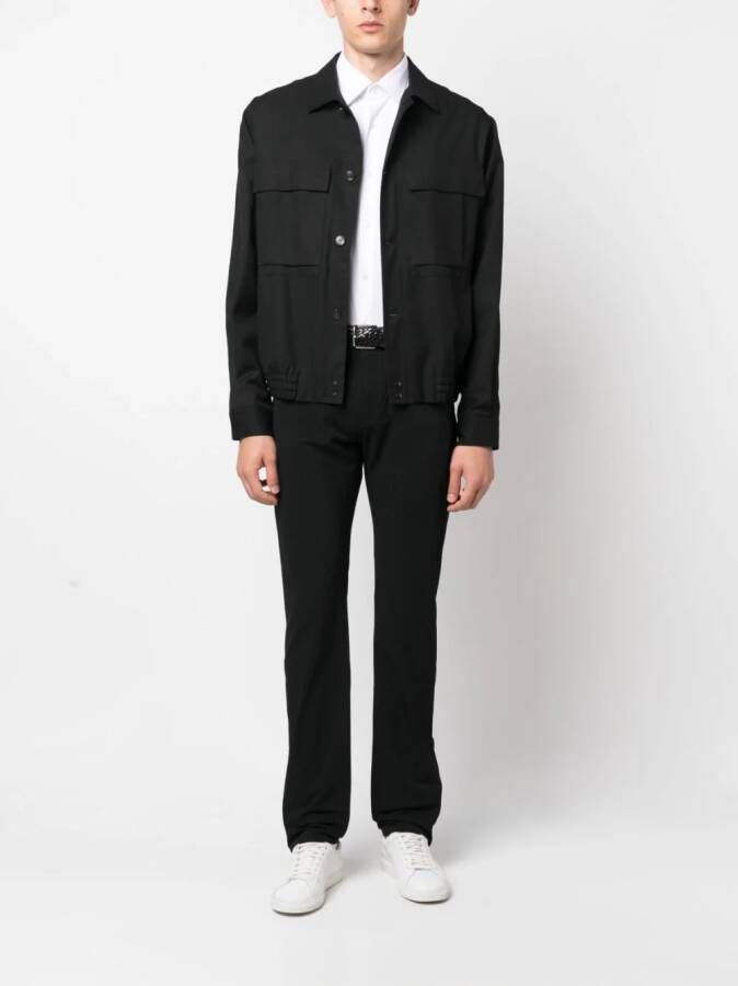 BOSS Broek met toelopende pijpen Zwart