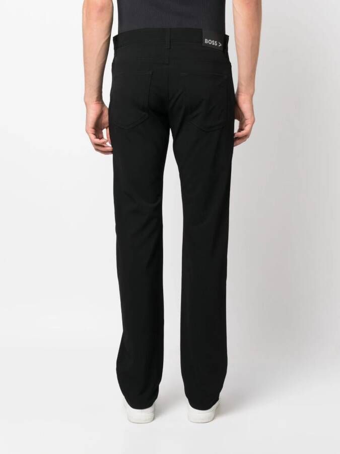 BOSS Broek met toelopende pijpen Zwart