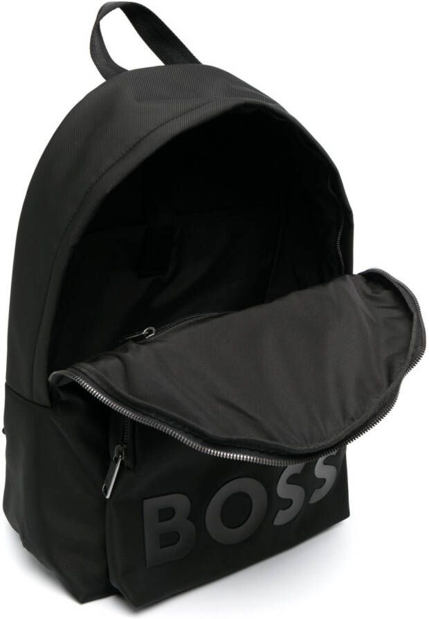 BOSS Rugzak met logo-reliëf Zwart
