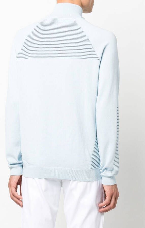 BOSS Gestreepte trui Blauw