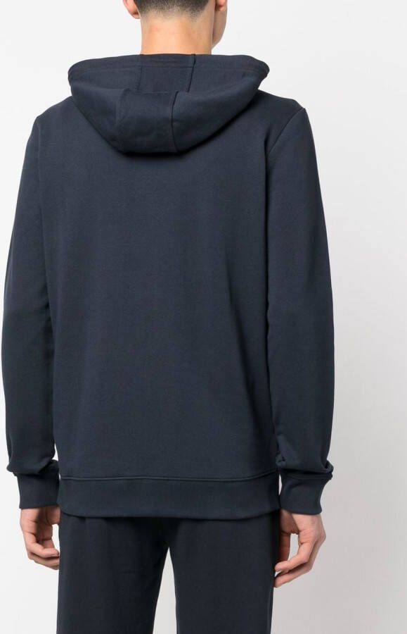 HUGO Hoodie met logopatch Blauw