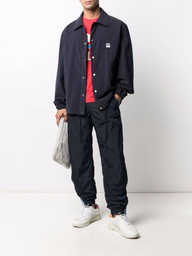 BOSS Shirtjack met logopatch Blauw