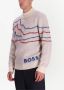BOSS Intarsia trui Beige - Thumbnail 3