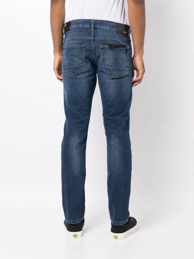 BOSS Jeans met logopatch Blauw