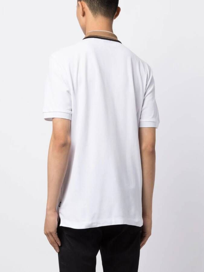 BOSS Katoenen poloshirt Wit