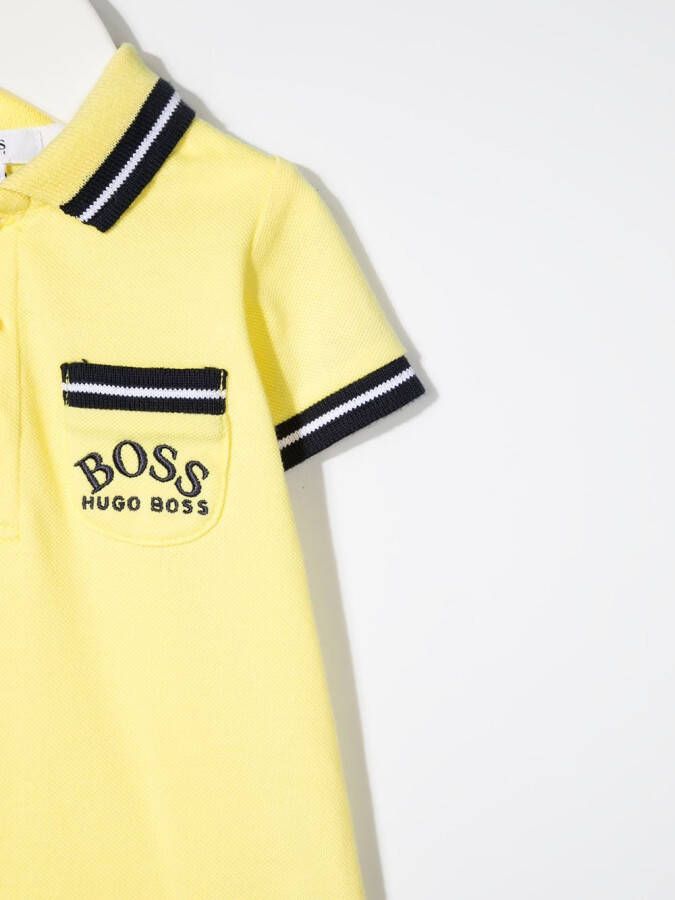 BOSS Kidswear Babypakje met logoprint Geel