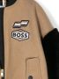 BOSS Kidswear Bomberjack met logopatch Bruin - Thumbnail 3