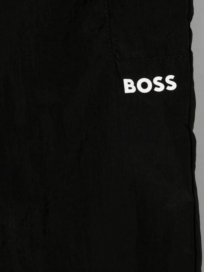 BOSS Kidswear Broek met colourblocking Zwart