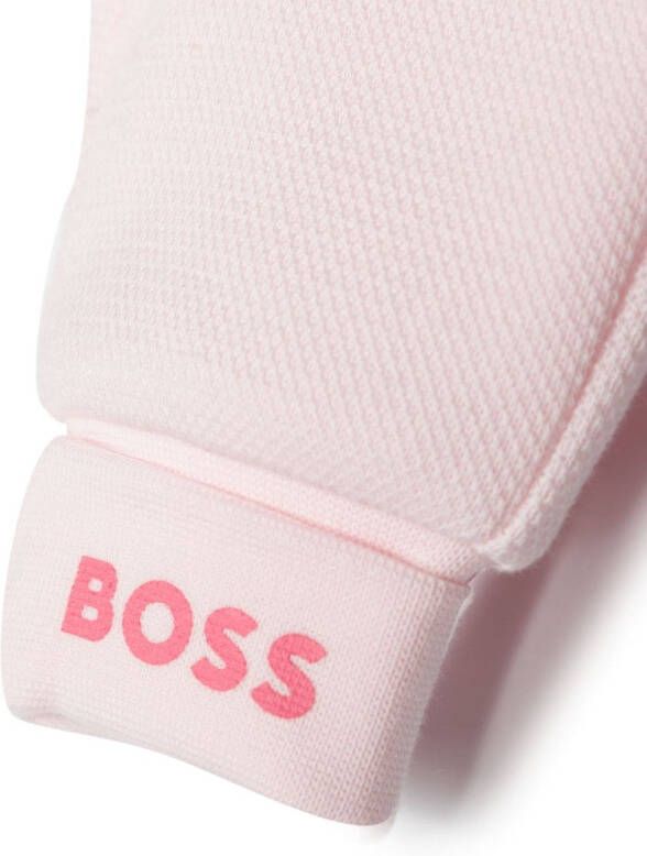 BOSS Kidswear Broek met logoprint Roze