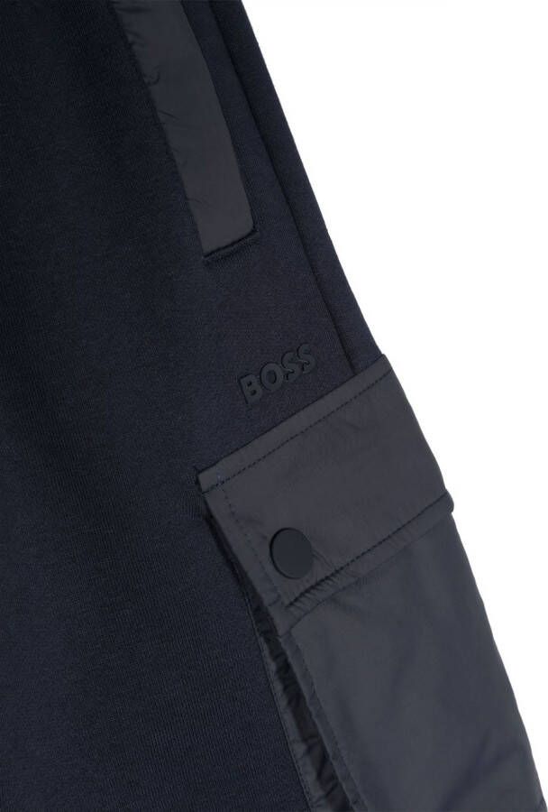 BOSS Kidswear Trainingsbroek met cargo zak Blauw