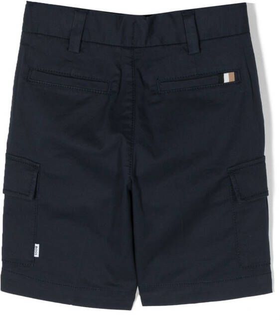 BOSS Kidswear Cargo shorts Blauw