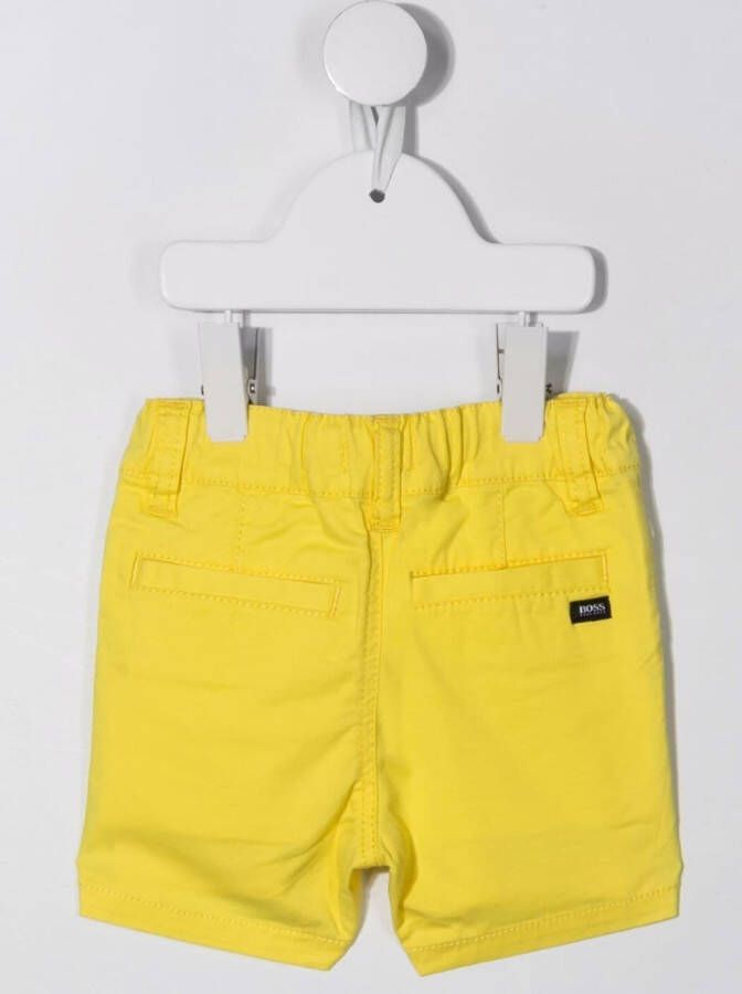 BOSS Kidswear Chino shorts Geel