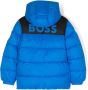BOSS Kidswear Donsjack met logoprint Blauw - Thumbnail 2