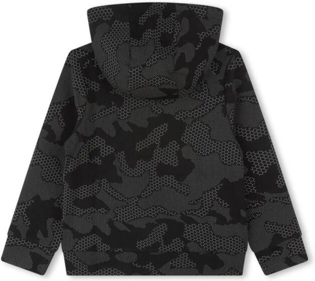 BOSS Kidswear Hoodie met camouflageprint Zwart