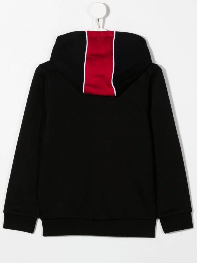 BOSS Kidswear Hoodie met colourblocking Zwart