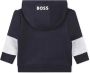 BOSS Kidswear Hoodie met logoprint Blauw - Thumbnail 2