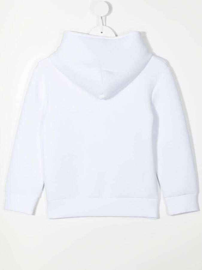 BOSS Kidswear Hoodie met logoprint Wit