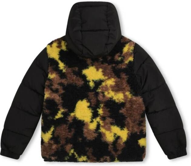 BOSS Kidswear Jack met camouflageprint Zwart