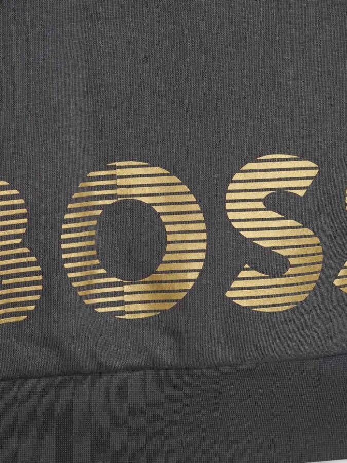 BOSS Kidswear Jack met verfraaid logo Grijs