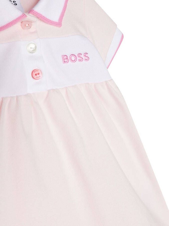 BOSS Kidswear Jurk met korte mouwen Roze