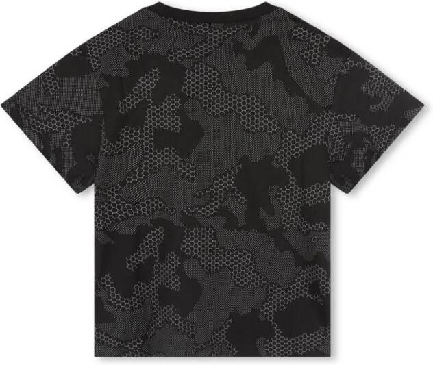 BOSS Kidswear T-shirt met logopatch Zwart