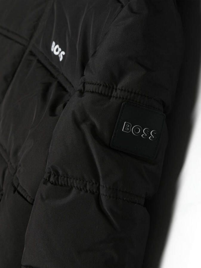 BOSS Kidswear Jack met logoprint Zwart
