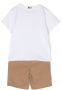 BOSS Kidswear T-shirt en shorts met logoprint Beige - Thumbnail 2