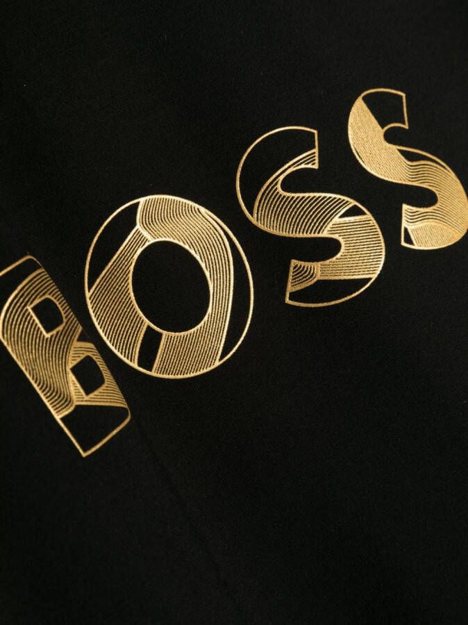BOSS Kidswear Sweaterjurk met logoprint Zwart
