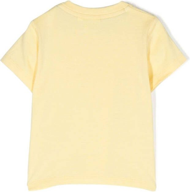 BOSS Kidswear T-shirt met logoprint Geel