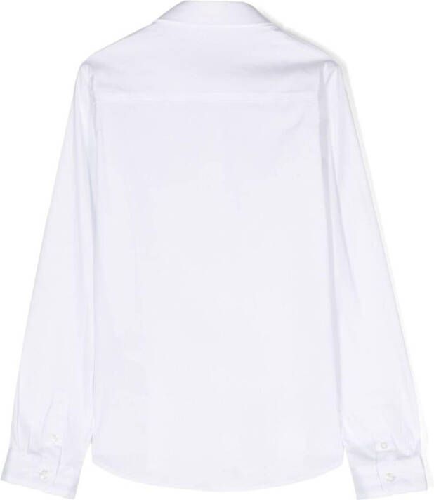 BOSS Kidswear Shirt met lange mouwen Wit