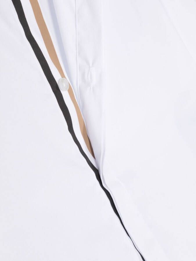 BOSS Kidswear Shirt met lange mouwen Wit