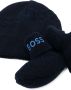 BOSS Kidswear Muts en sjaal met geborduurd logo Blauw - Thumbnail 2