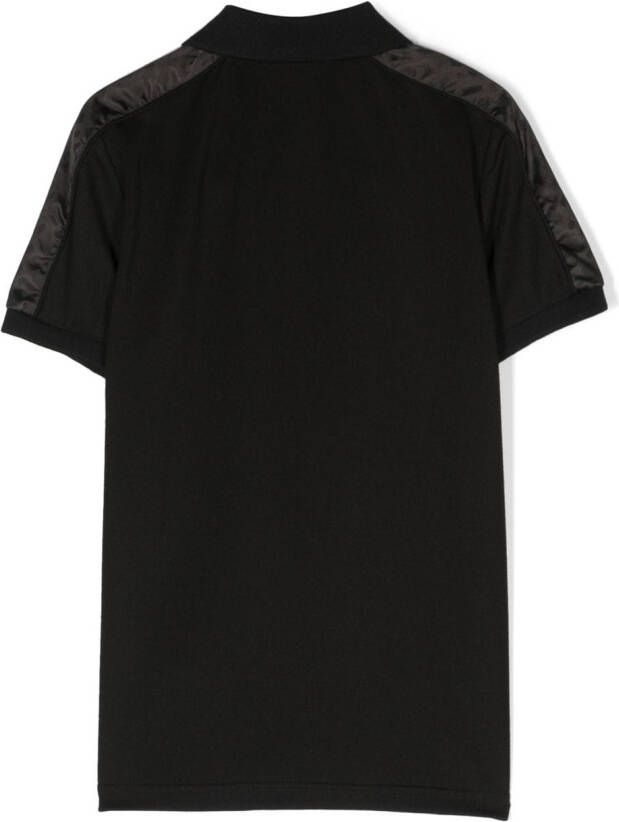 BOSS Kidswear Poloshirt met logopatch Zwart