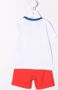 BOSS Kidswear Set van shorts en shirt met logoprint Rood - Thumbnail 2