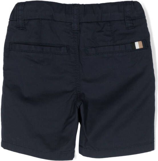 BOSS Kidswear Shorts met logopatch Blauw
