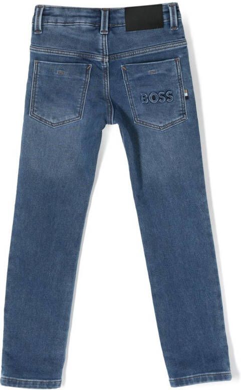 BOSS Kidswear Slim-fit jeans Blauw