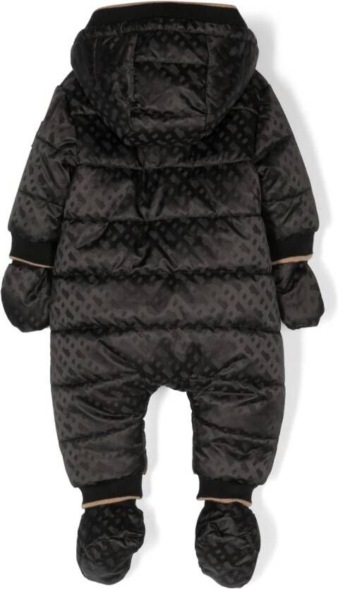 BOSS Kidswear Sneeuwpak met monogram Zwart