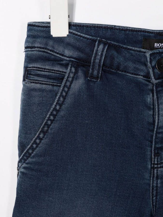 BOSS Kidswear Spijkershorts Blauw