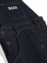 BOSS Kidswear Spijkertuinbroek met logoprint Blauw - Thumbnail 3