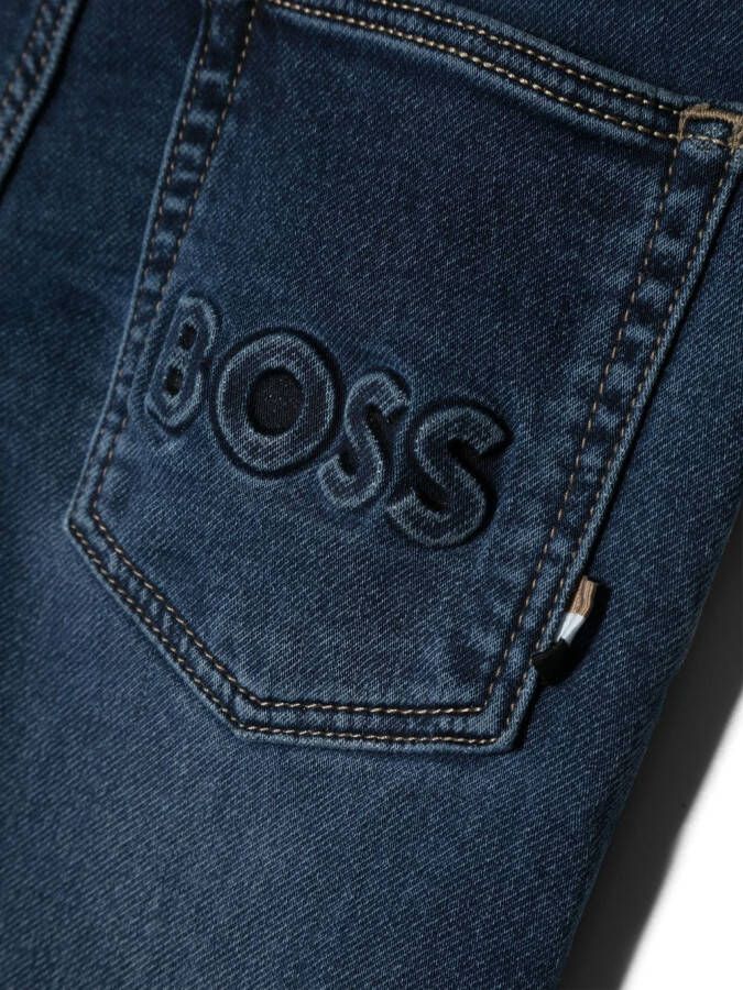 BOSS Kidswear Straight jeans Blauw