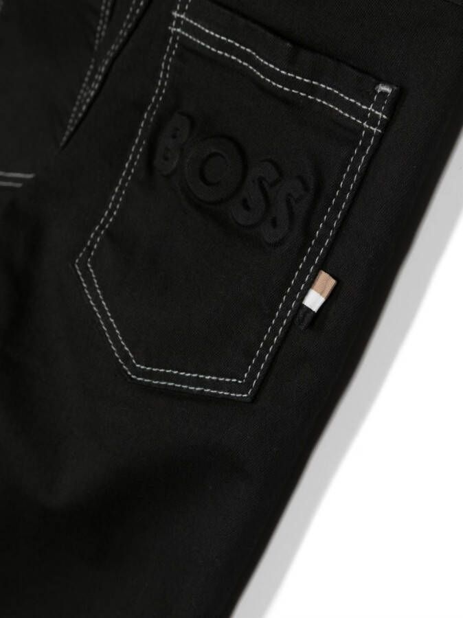BOSS Kidswear Straight jeans Zwart