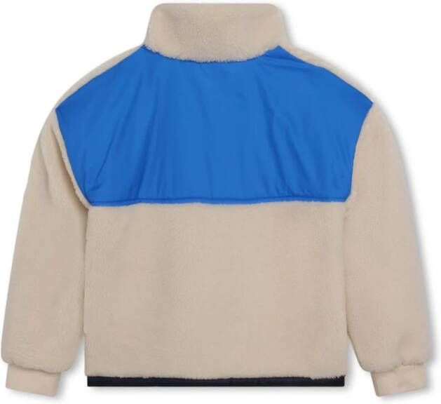 BOSS Kidswear Sweater met colourblocking Beige
