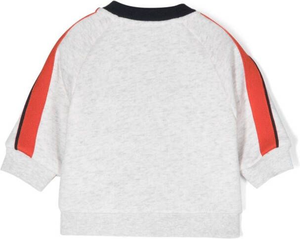 BOSS Kidswear Sweater met patches Grijs